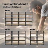 Prilinex Heavy Duty Storage Shelves - 5-Tier Adjustable Metal Garage Shelving Unit, Standing Utility Shelf Racks for Pantry Warehouse Kitchen, 28" W x 12" Dx 59" H, Black Prilinex