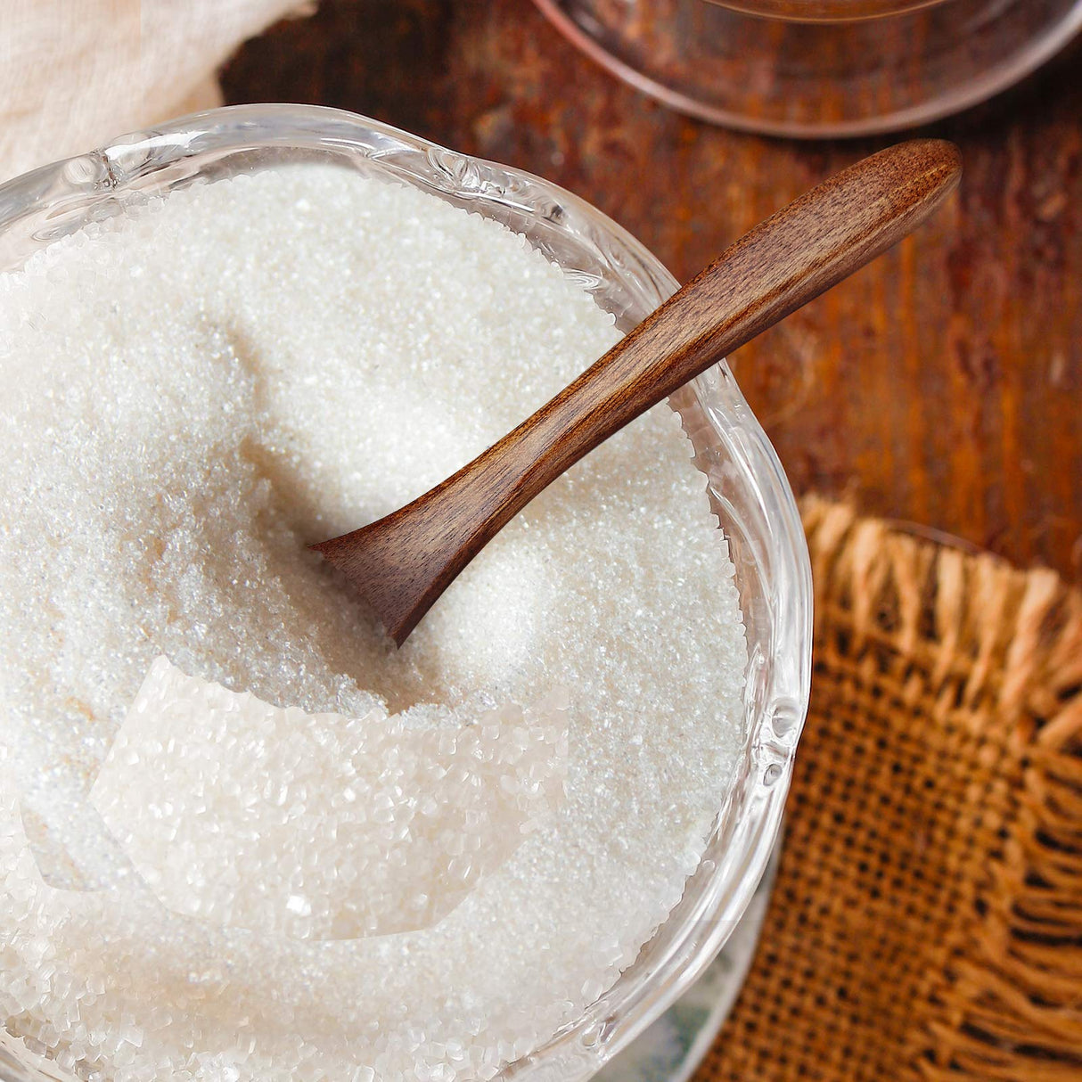 Sevensun Small Wooden Teaspoon, 6pcs Serving Wooden Utensils For Cooking, Condiments, Honey, Spoons For Daily Use sevensun