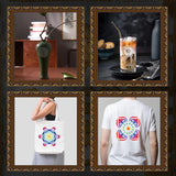 64 Pieces Stencils for Painting, Small Reusable Mandala Dot Stencil, Art Craft Template for Painting on Wood, Wall, Fabric, Rock, Chalkboard, Sign, DIY Art Scrapbook Projects(Mandala) eageus