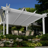 Camelot 12' x 12' Adjustable Louvered Vinyl Pergola Vita