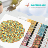 ColorIt Mandalas Volume IX Spiral Bound Adult Coloring Book with 50 Mandala Patterns for Relaxation and Stress Relief - Includes Perforated Pages, Thick Paper, Hardback Covers, and Blotter Page ColorIt