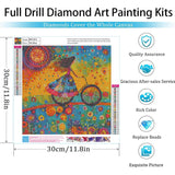 AIBOERL Diamond Art Kits for Adults,Abstract Girl Diamond Painting Kits for Beginner Round 5D Full Drill Diamond Dots Crafts for Home Wall Decor Gifts 12x12Inch AIBOERL