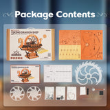 ROKR 3D Wooden Puzzle for Adults, 3-Hour Build, Viking Dragon Ship with LED Lights, Model Kits for Adults to Build, Ideal Gift for Boys and Men ROKR