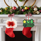 4.3" × 3.1" Christmas Ornament Blank 10 Pieces Sublimation Blanks Ornaments with Red String for Crafting DIY Personalized Christmas Tree Home Decor Bulk HooAMI