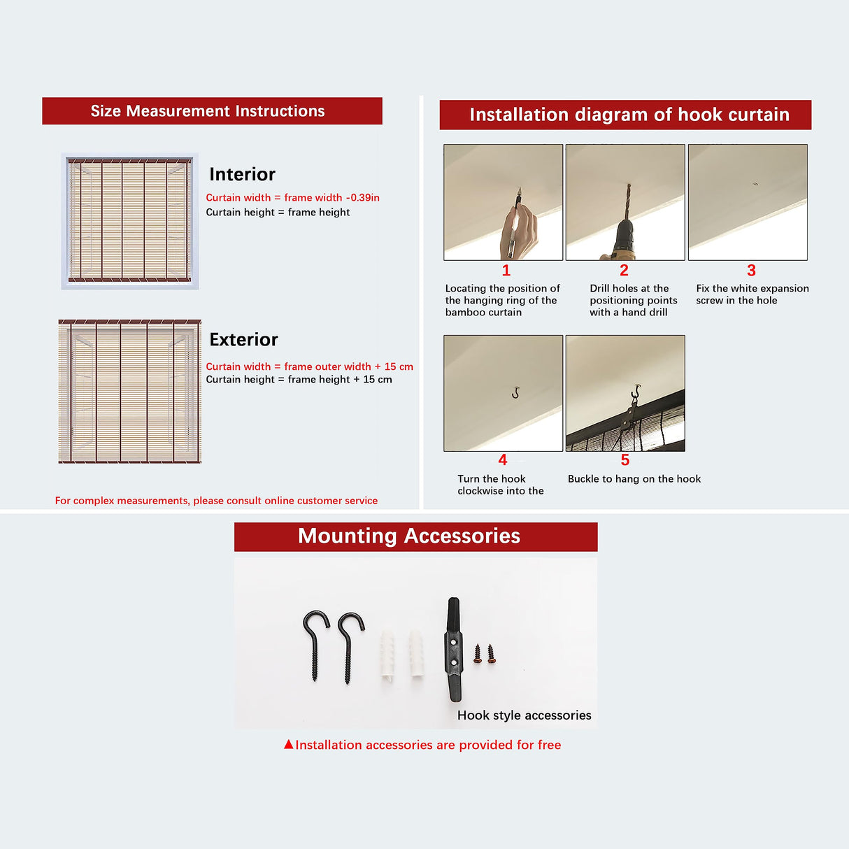 Natural Bamboo Roll-Up Blinds for Indoor and Outdoor Use - 65% Shading Rate ZMHPLKH