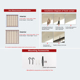 Natural Bamboo Roll-Up Blinds for Indoor and Outdoor Use - 65% Shading Rate ZMHPLKH