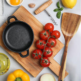 FJNATINH Large Wooden Wok Spatula, 13 Inch Natural Teak Long Handle Turner Coated Natural Resin, Handmade for Non-stick Cookware FJNATINH