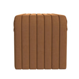 HomePop Arch Channel Bench|Bench for Living Room & Bedroom | Decorative Home Furniture - Rust Orange Velvet HomePop