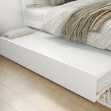 AFI, Canyon King Platform Bed with Matching Footboard & Twin XL Trundle, White AFI