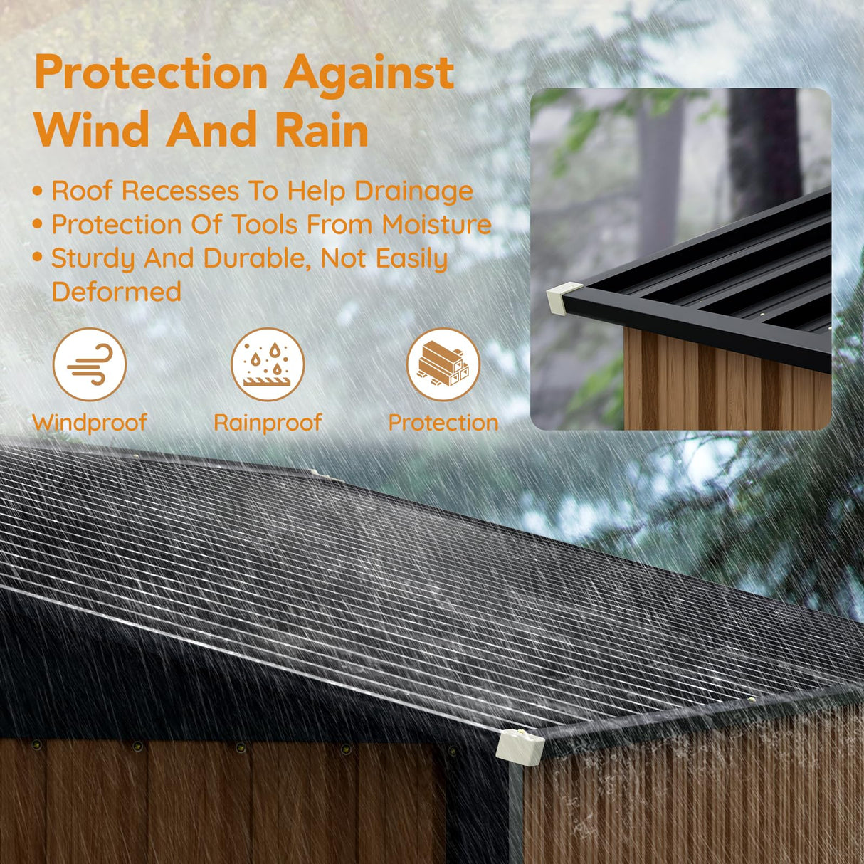 Panovue 10X12 FT Outdoor Steel Storage Shed with Lockable Doors, 2 Windows, Garden Shed Ideal for Backyard, Patio Storage,Chicken Coop(Wood Panels & Frame Floor Not Included) Panovue