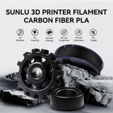 SUNLU Carbon Fiber Filament, PETG-CF 3D Printer Filament 1.75mm, Excellent Mechanical Properties, High Impact Strength, Heat-Resistant, Fit Most FDM Printers, PETG CF 1KG Spool. (Matte Black) SUNLU