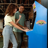 Arcade1Up Street Fighter II Champion Edition Big Blue Cabinet Style Arcade Machine w/ 12 Games, Coinless Operation, Light-Up Marquee, WiFi, and Stool ARCADE1UP