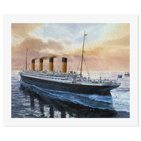 Retro Titanic Famous Old Historic Paint by Numbers for Adults Beginner DIY Painting Kits Wall Art for Home Office Decor WoodArtSupply