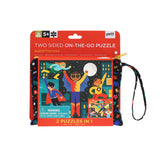 Jigsaw Puz 2 Sided Superheroes Petit Collage