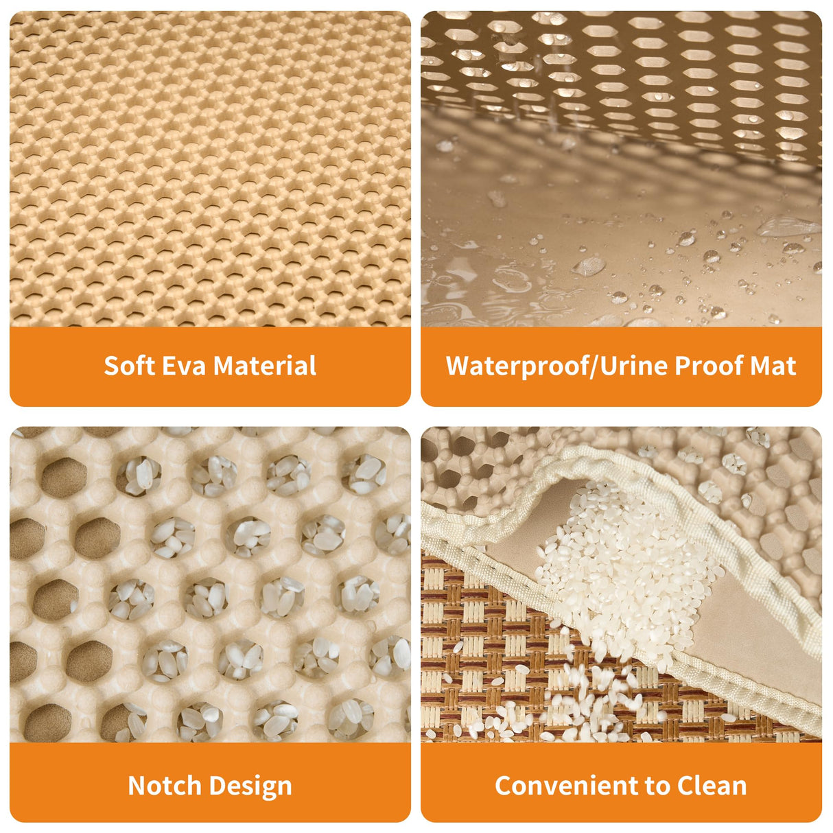 Yilucess Litter Box Enclosure Furniture Hidden with Cat Scratch Pad,Handwoven Rattan Cat House with Large Space,Suitable for Living Room,Bedroom,Corner (Grass Yellow) Yilucess