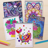 Bondream 3 Pack Adult Coloring Books,Flower,Mandalas &Animal Patterns and Designs for Adults Relaxation,Coloring Books for Women to Relax, Anxiety and Depression Bondream
