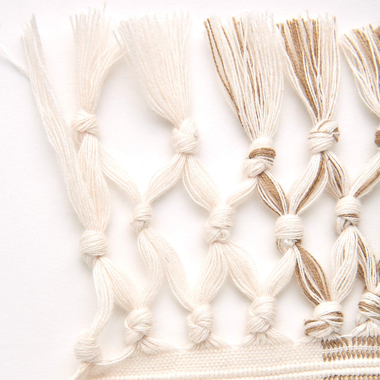 DII Dobby Stripe Woven Table Runner, 13x72 (13x77.5, Fringe Included), Mineral Gray DII