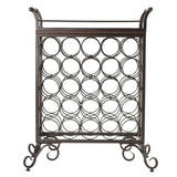 Winsome Wood Antique Bronze Finish Silvano Wine Rack Winsome