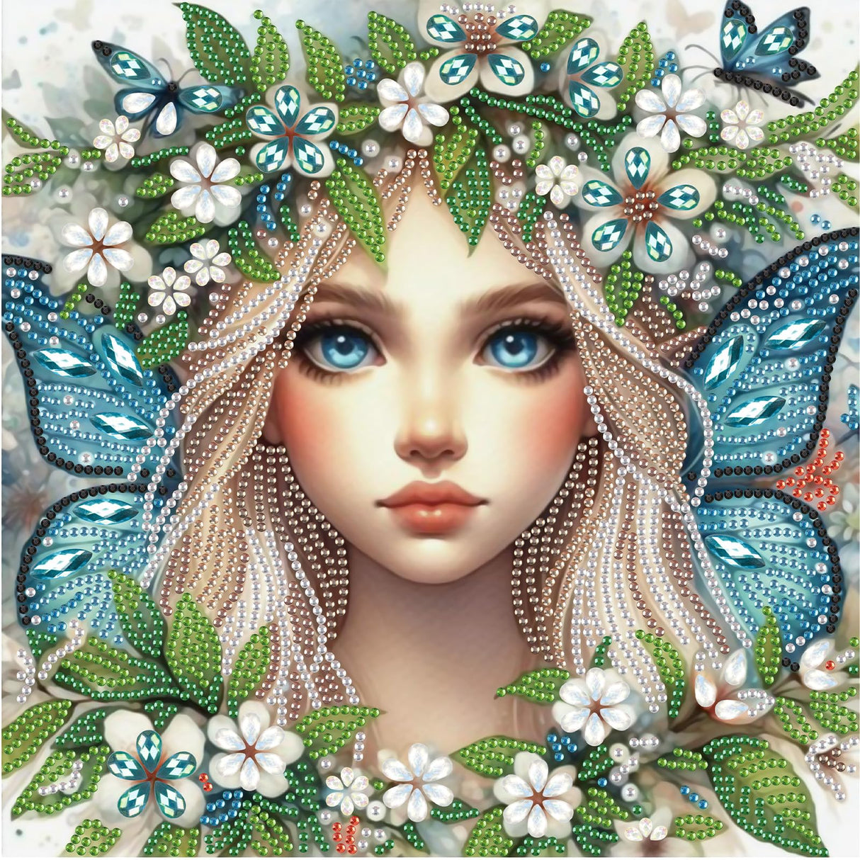 AiYuanzsh Diamond Art Painting Kits for Adults Pretty Princess Butterfly Fairy, 5D Special Shape Diamond Painting Kit, Unique Diamond Art for Beginners DIY Craft Wall Décor Gift 12×12 Inch AiYuanzsh