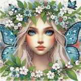 AiYuanzsh Diamond Art Painting Kits for Adults Pretty Princess Butterfly Fairy, 5D Special Shape Diamond Painting Kit, Unique Diamond Art for Beginners DIY Craft Wall Décor Gift 12×12 Inch AiYuanzsh