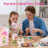 Make Your Own Unicorn Night Light - Birthday Crafts Gifts for Girls Kids, Unicorns Terrarium Kit for Kids, 3-in-1 Unicorn Toys Presents, Arts and Crafts for Girl Aged 6 7 8-12 Klever Kits