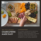 John Boos Boos Block Chop-N-Slice Series Reversible Wood Cutting Board with Integrated Finger Grips, 1.25-Inch Thickness, 18" x 12" x 1 1/4", Maple John Boos