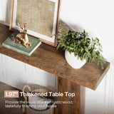 Tribesigns 63" Farmhouse Entryway Console Table, Narrow Long Sofa Table Behind Couch for Living Room, Hallway, Entrance, Foyer Tribesigns
