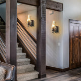 LightInTheBox Rustic Wall Sconce Vintage Farmhouse Wall Light Fixtures Industrial Glass Wall Lamp for Cabin Bedroom Living Room Hallway Fireplace (2PCS) LightInTheBox