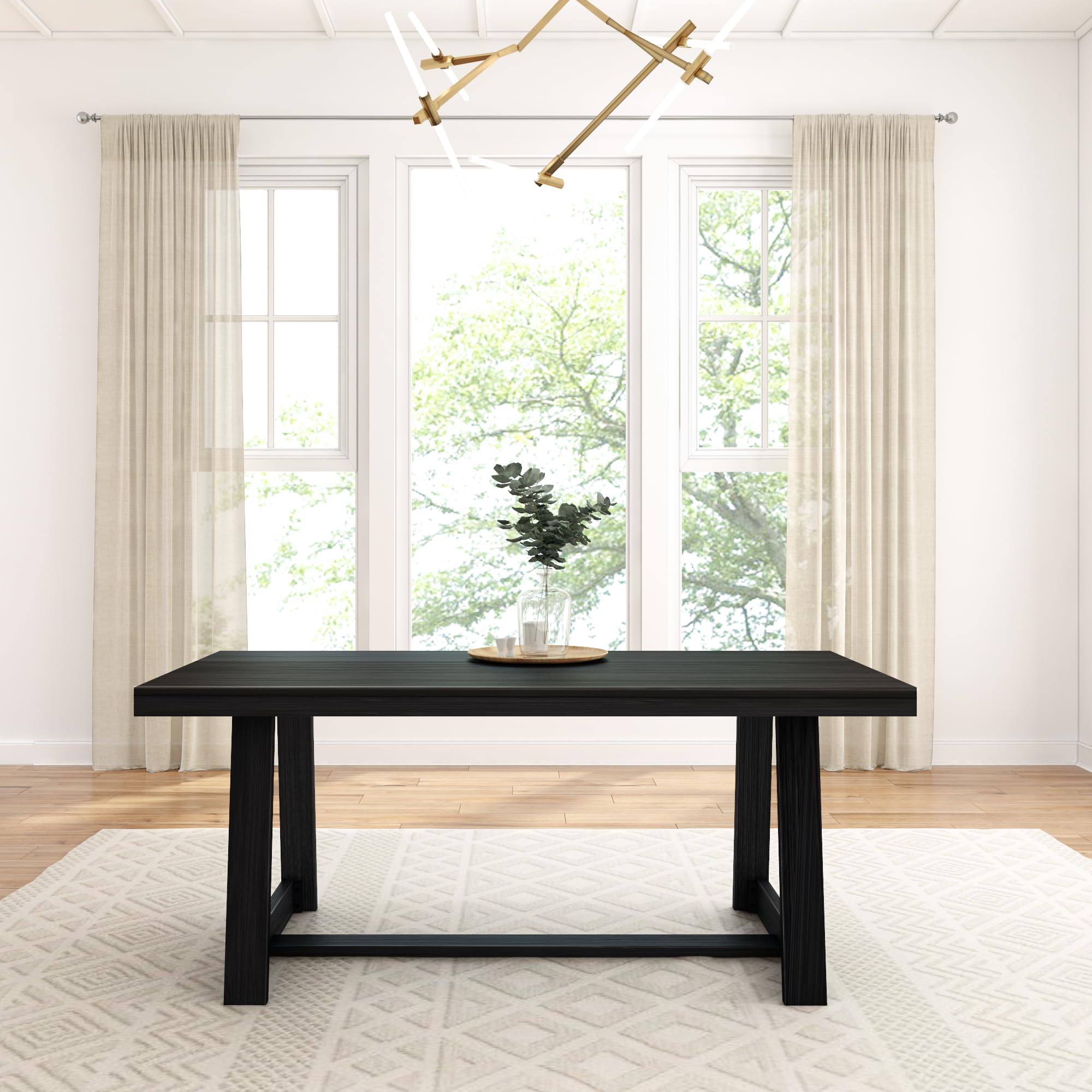 Plank+Beam 72 Inch Farmhouse Dining Table - Thumbnail 5