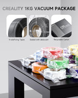 Creality PETG Filament Refill 1.75mm 3D Printer Filament, 1kg (2.2lb) Refilament for Bambu Lab Reusable Spool, Dimensional Accuracy ±0.03mm, Black Creality