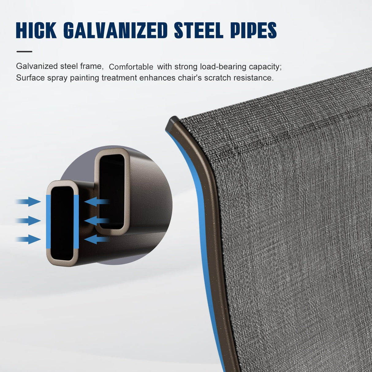 UDPATIO Patio Swivel Dining Chairs Set of 4, Outdoor Swivel Chairs High Back with All Weather Textilene Metal Rocking Frame for Lawn Garden Backyard, Dark Gray UDPATIO