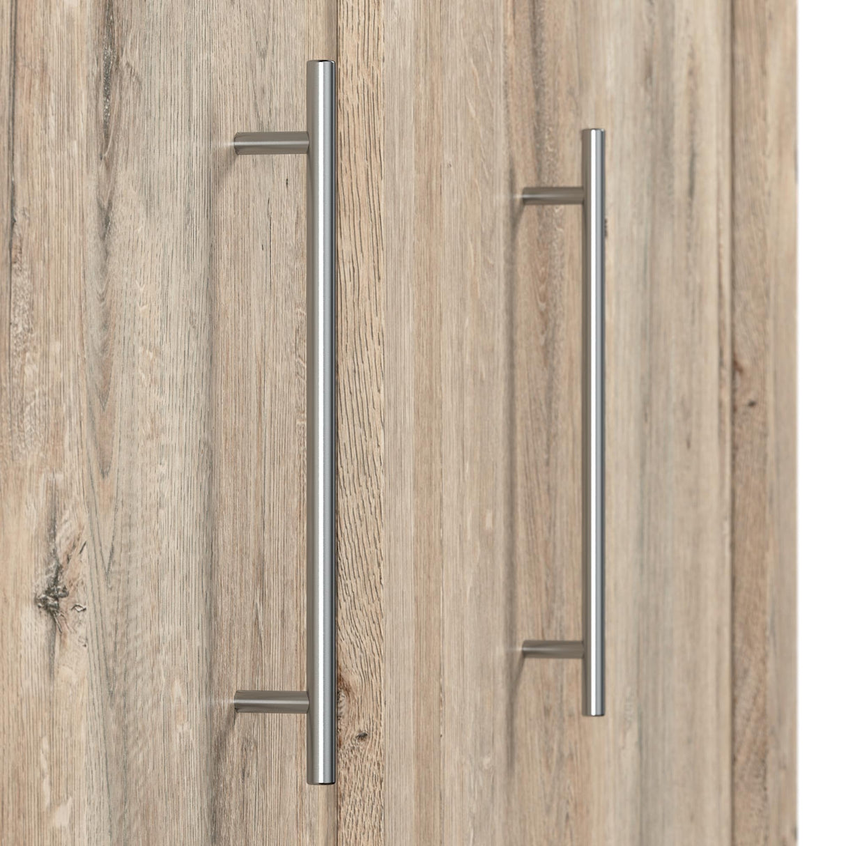 BESTAR Pur Murphy, Space-Saving Wall Bed for Multipurpose Guest Room or Home Office, Full, Rustic Brown Bestar