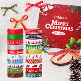 Christmas Ribbon 3/8 Inch,20 Rolls 100 Yards Christmas Grosgrain Ribbon,Christmas Ribbon for Gift Wrapping Crafts DIY Holiday Xmas Decorations Vloso