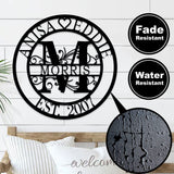 Custom Metal Sign, Metal Name Sign, Metal Wall Art, Monogram Wall Decor, Outdoor Decor Sign, Personalized Family Name Sign, Metal Letters, Wedding, ZLOOREE