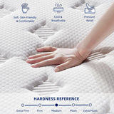 King Size Mattress [Upgraded Strengthen] 14 Inch Medium Firm King Mattress In A Box, Hybrid Mattresses With Gel Memory Foam & Independent Pocket Springs, Pressure Relief, Edge Support, CertiPUR-US EEN EEN SLEEP