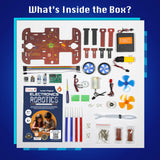 Butterfly EduFields 10-in-1 STEM Robotics Kit for Kids Ages 8-14 | Electronics & Engineering Science Kit with Circuit Board Projects | Educational Robot Building Kit Butterfly EduFields