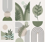 Trandraft 6 Pcs Diamond Art Paintings Kits 12 x 16 Inches Sage Green Boho Diamond Wall Art Accessories Abstract 5D DIY Crafts for Adults Home Wall Decoration Trandraft