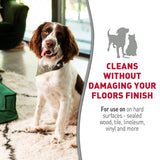 Nature's Miracle Hard Floor Cleaner, 24 Ounces, Dual-Action Stain And Odor Remover Works To Remove Tough Pet Stains And Odors On Sealed Wood And Hard Floor Surfaces Nature's Miracle