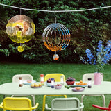 Mmucco 10 Pack Sublimation Wind Spinner Blanks 10 Inch,3D Aluminum Wind Spinners Sublimation Blank DIY Crafts Ornaments for Indoor Outdoor Garden Yard Mmucco