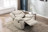 Familymill Breathable Leather Manual Recliner for Living Room Familymill
