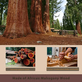 KUNSANA Outdoor Sauna 2 Person Infrared Sauna Far Infrared Saunas for Home Low EMF Home Sauna Spa Mahogany Wood Sauna Room with Bluetooth Speakers, LED Reading Lamps, Chromotherapy Lights KUNSANA