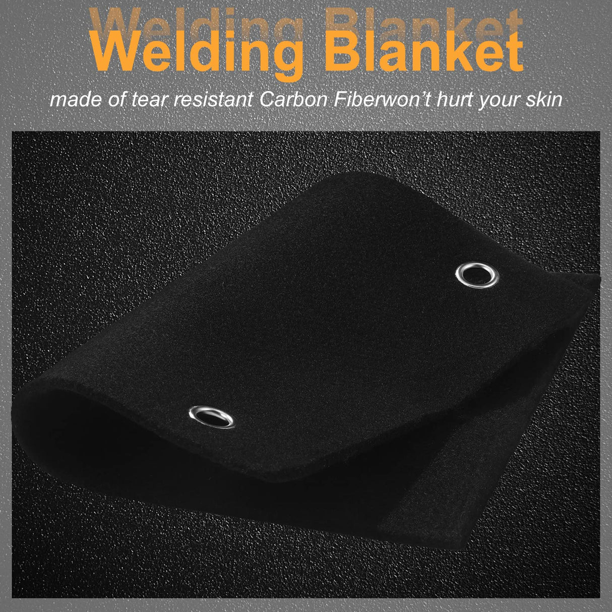 Oudain 4 Pcs 12" x 9" Welding Blanket Fireproof Heat Resistant Soldering Mat Pad High Temperature Carbon Felt Flame Fire Blankets Plumbing Soldering Kit for Copper Pipe Brazing Repairs Oudain