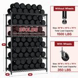 PrimeZone 6 Tier Wire Shelving with Wheels 79''H 1500lbs Storage Shelves NSF Certified Heavy Duty Steel Metal Shelf Adjustable Rolling Rack Kitchen Garage Closet Pantry Laundry 79''HX36''WX16''D PrimeZone