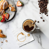 GUSTO [500 Count - 4.5 x 4.5 Folded] White Beverage Napkins - 1-Ply Bulk Cocktail Napkins, Restaurant Bar Paper Napkins and Party Napkins - 9x9 Unfolded (Formerly Comfy Package) GUSTO