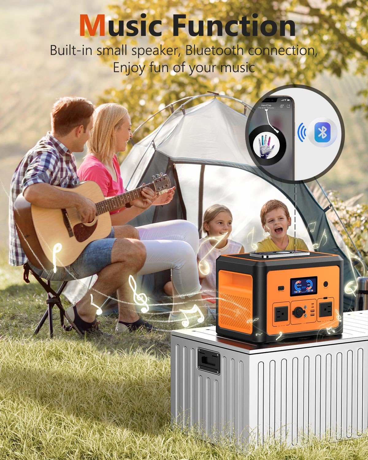 Portable Power Station 665.6Wh, 600W(Peak 1800W) Solar Power Station, Battery Backup with UPS Function, Solar Generator for Home Emergency, Camping, RV,CPAP, 10 Outlets&LED Light - WoodArtSupply