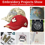 Embroidery Machine with 15 Needles,14"x20" Embroidery Area,1200SPM Max Speed,10In Touch Screen, capable of embroidering on 3D Caps, Flat, T-shirt and more，Wifi Available FDZ