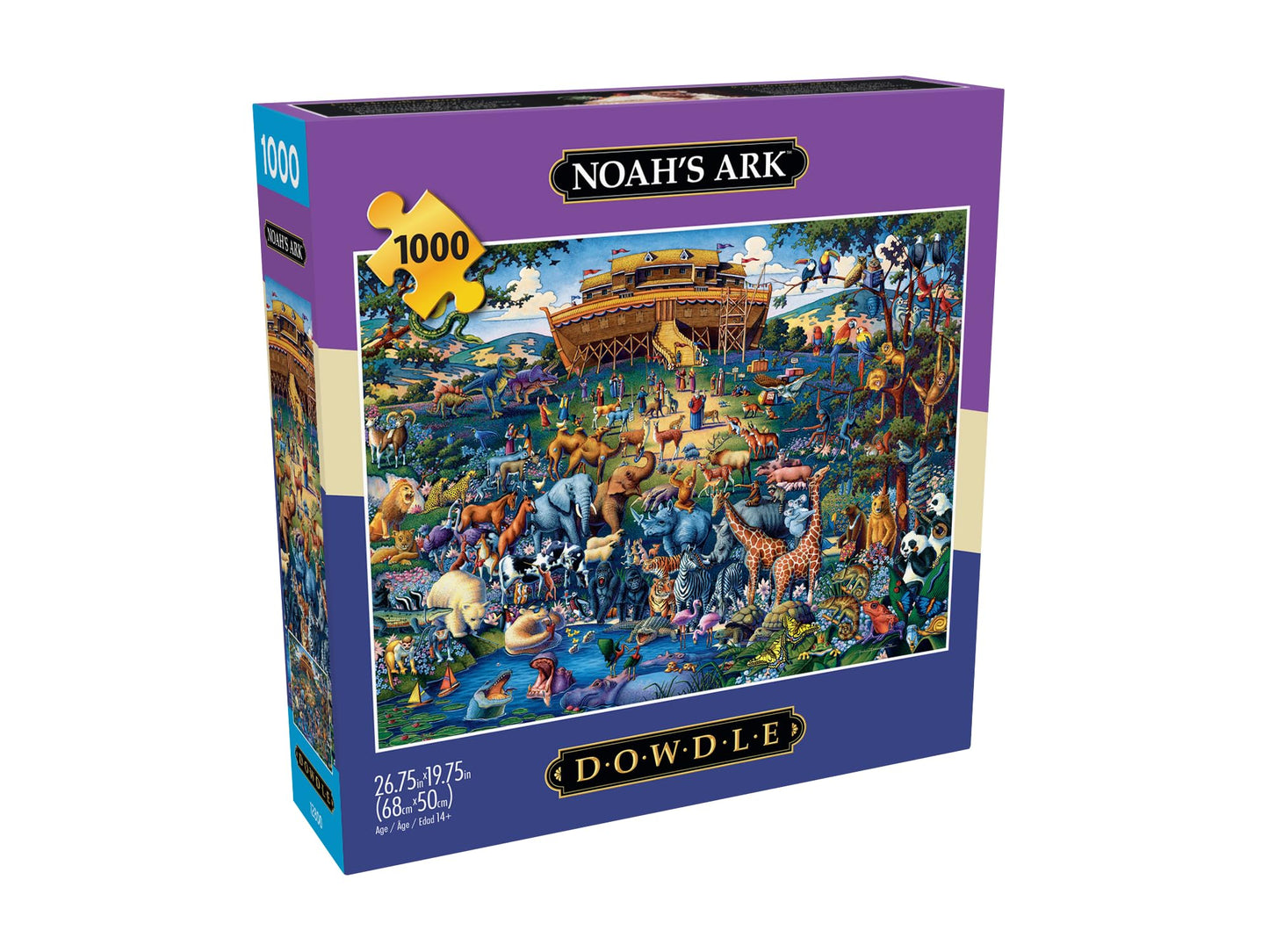 Buffalo Games - Dowdle - Noah's Ark - 1000 Piece Jigsaw Puzzle for Adults -Challenging Puzzle Perfect for Game Nights - Finished Size is 26.75 x 19.75