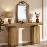 Tribesigns 63-Inch Long Console Table, Farmhouse Entryway Table Behind Couch, Wooden Foyer Stand Entry Station, Modern Hallway Accent Furniture for Living Room Decor, Entrance Tribesigns