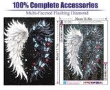 STGLCR 5D Angel Wings Diamond Painting Kits for Adults,Colourful Angel Wings Diamond Art Kits for Adult,DIY Full Drill Diamond Dot Gem Art Kits for Adults Beginners,Wall Home Decor 12 X 16inch STGLCR