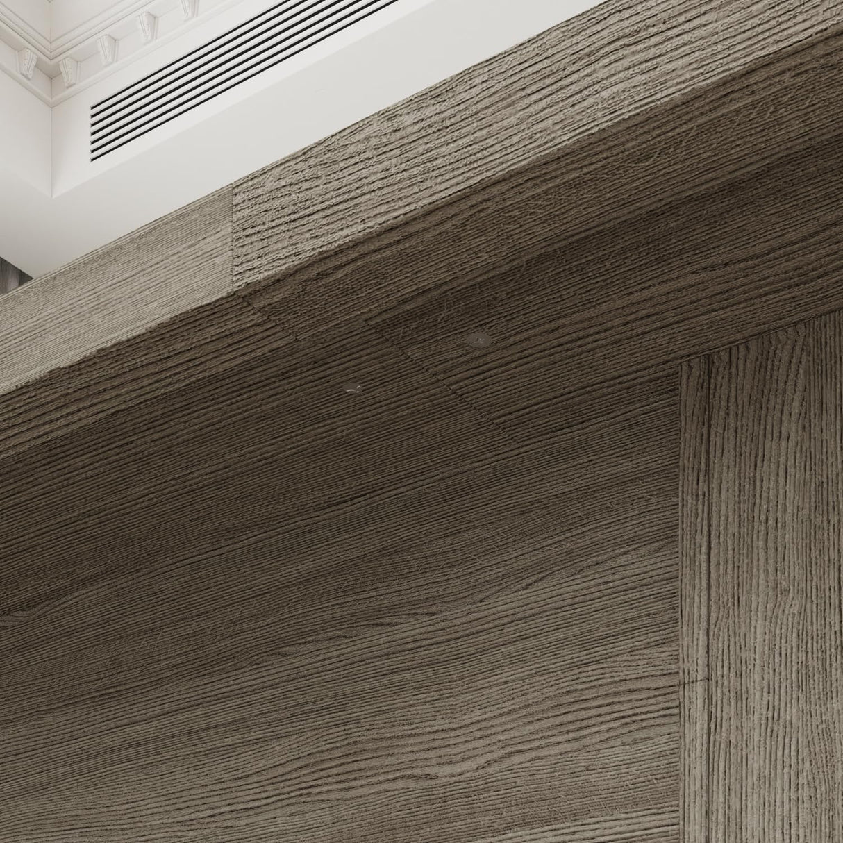 Homsee 118.1" W Rectangular Conference Room Table for 10-12 People, Versatile Modern Wood Seminar Meeting Table for Boardroom, Gray Homsee